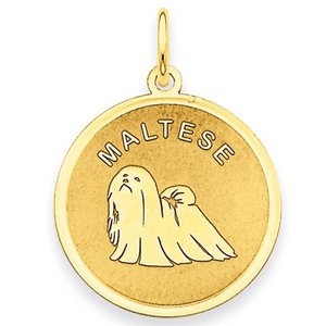 Maltese Disc Charm or Pendant