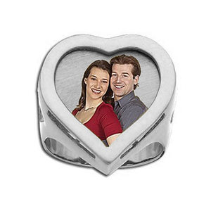 Heart Shaped Photo Lasered Ring