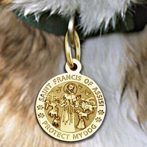 Saint Francis of Assisi    Protect My Dog  Pet Tag