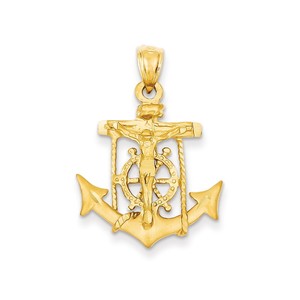 14k Mariners Cross Pendant