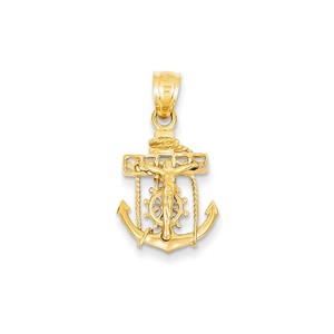 14k Mariners Cross Pendant