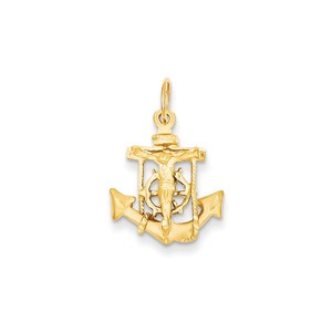 14k Mariners Cross Pendant