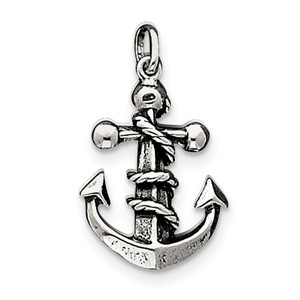 Sterling Silver Antiqued Cross Pendant