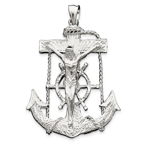 Sterling Silver Mariner Cross Pendant