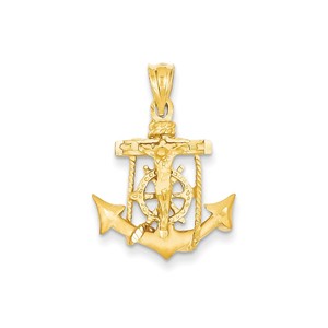 14k Mariners Cross Pendant