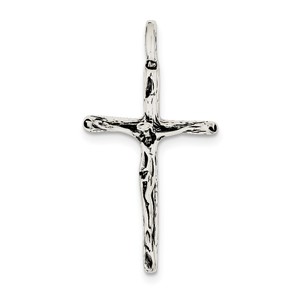Sterling Silver Antiqued Crucifix Charm