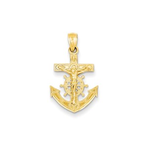14k Mariners Crucifix Pendant