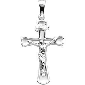 14K White Gold CROSS PENDANT