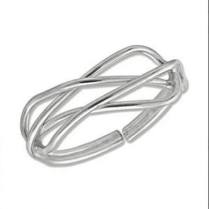 Sterling Silver Solid Toe Ring