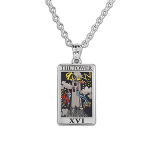 The Tower Tarot Card Medal