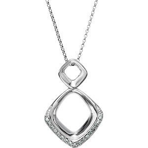 White Gold Diamond Pendant