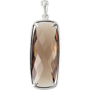Genuine Smoky Quartz Pendant