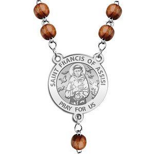Saint Francis of Assisi Rosary Beads  EXCLUSIVE 