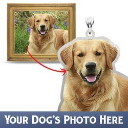 Custom Personalized Etched Portrait Pendant or Charm of Your Dog