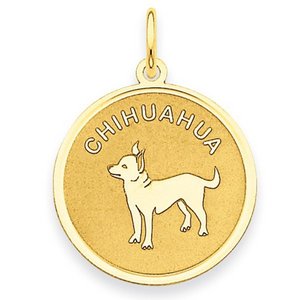 Chihuahua Disc Charm or Pendant