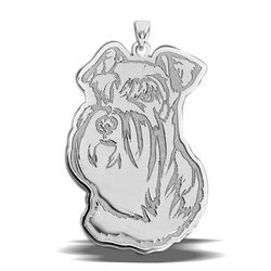 Miniature Schnauzer Dog Charm or Pendant