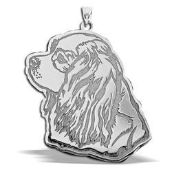Cavalier King Charles Spaniel Dog Portrait Charm or Pendant