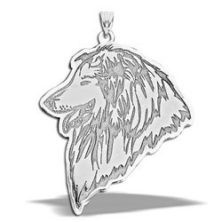 Collie Dog Portrait Charm or Pendant