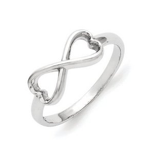Sterling Silver Infinity Heart Ring