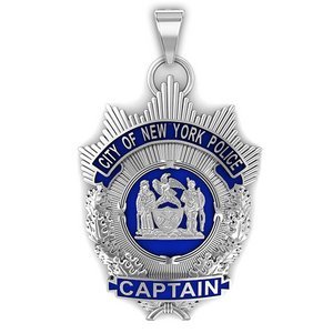 Personalized Police Captain Enamel Badge w  Your Department