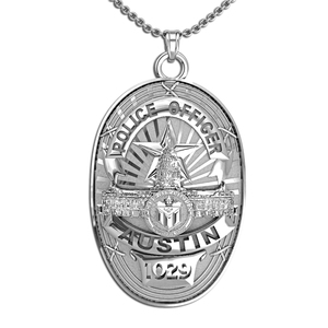 Personalized Austin Texas Police Badge with Your Name  Rank  and Number