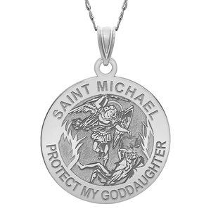 Saint Michael   Protect My Goddaughter   Religious Medal   EXCLUSIVE 