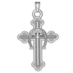 Horse Memorial Cross Charm