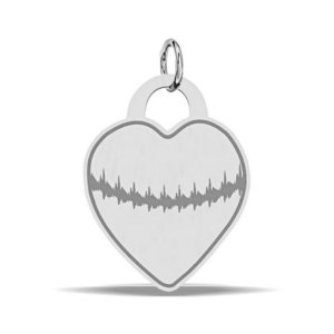 Personalized Heart Shaped Handprint   Footprint Medal   w  Name   Date