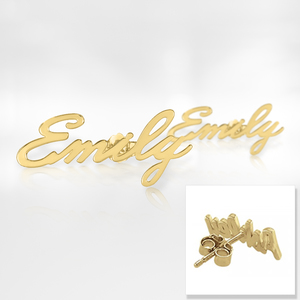 Personalized Name Stud Earrings