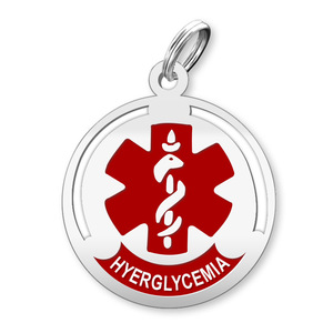 Round Hyperglycemia Charm or Pendant