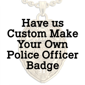 Personalized Police Officer Badge Pendant w  Your City Seal  Rank  Department  Name or Number