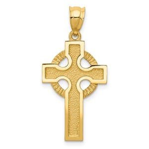 14k Celtic Cross Charm