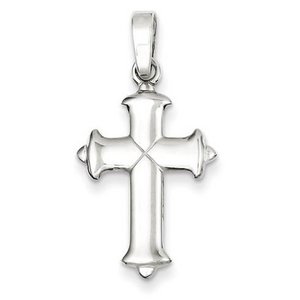 Sterling Silver Polished Cross Pendant