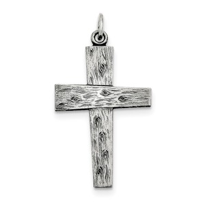 Sterling Silver Antiqued Cross Pendant