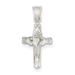 Sterling Silver Claddagh Cross Charm