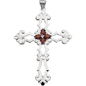 BIRTHSTONE CROSS