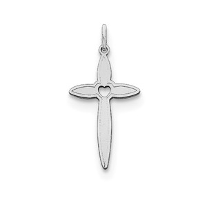 Sterling Silver Laser Designed Cross Pendant
