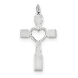 Sterling Silver Laser Designed Cross Pendant