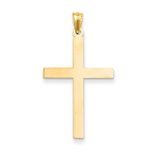 14k Engravable Cross Charm