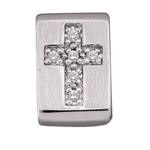 DIAMOND CROSS PENDANT SLIDE