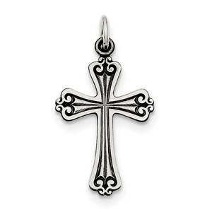 Sterling Silver Antiqued Cross Pendant