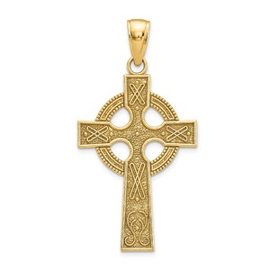 14k Celtic Cross Pendant