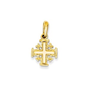 14k Jerusalem Cross Charm