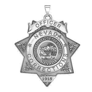 Personalized Nevada Corrections Badge with your Number