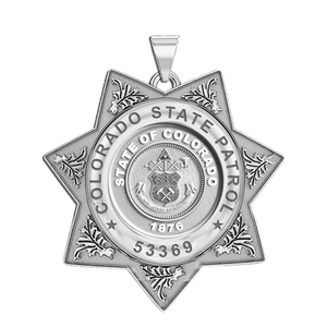 Personalized Colorado State Patrol  Badge with your Number