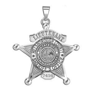 Personalized New Hampshire Sheriff Badge with Number   Department