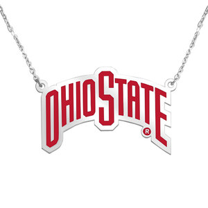 Ohio State University Color Enamel Banner Necklace
