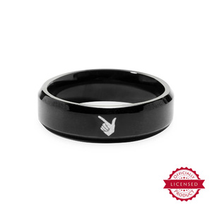 Officially Licensed Texas Tech Guns Up Black Stainless Ring