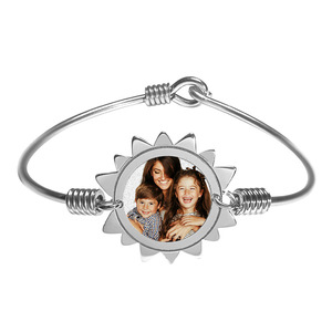 Photo Engraved You Are My Sunshine Expandable Bracelet