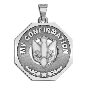  My Confirmation  Dove Cut out  Religious Medal